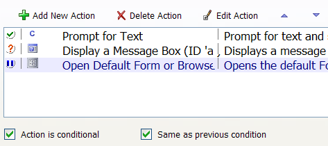 Conditional Action 6